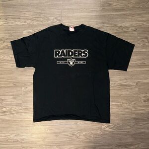 Vintage 90s Champion Oakland Raiders Heavy Weight T-shirt Mens XL NFL Black